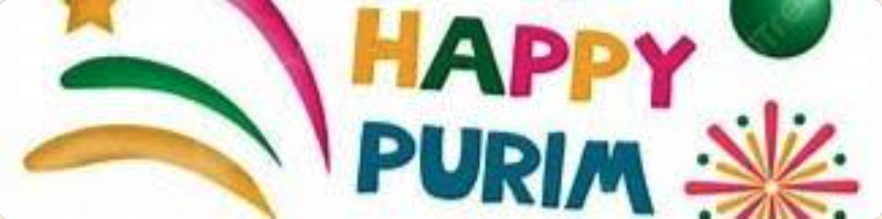 Happy Purim sign